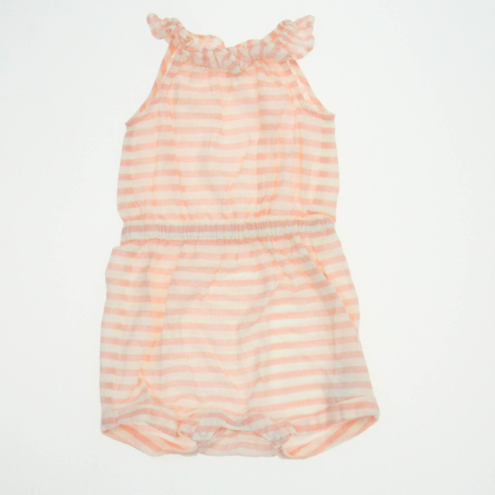 Crewcuts Girls Peach Romper size: 6-12 Months - Picture 2 of 2